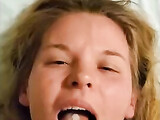 Ravishing blonde spouse loves bang and facial cumshots